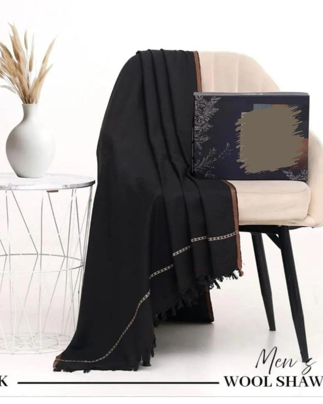 BIN HALAL'S WOOL PLAIN SHAWL