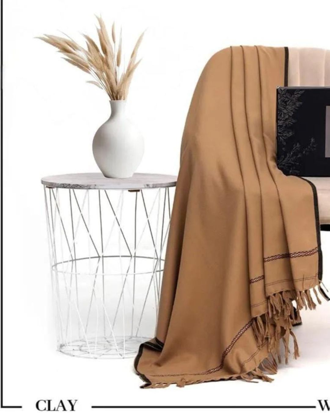 BIN HALAL'S WOOL PLAIN SHAWL